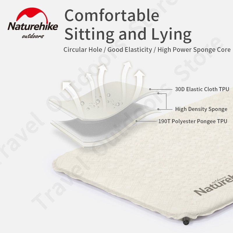  Đệm Cắm Trại Tự Bơm Hơi Naturehike Ultralight Pad 