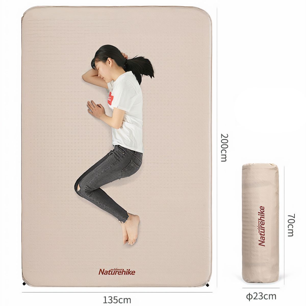  Đệm Hơi Cắm Trại Tự phồng Naturehike Glamping 