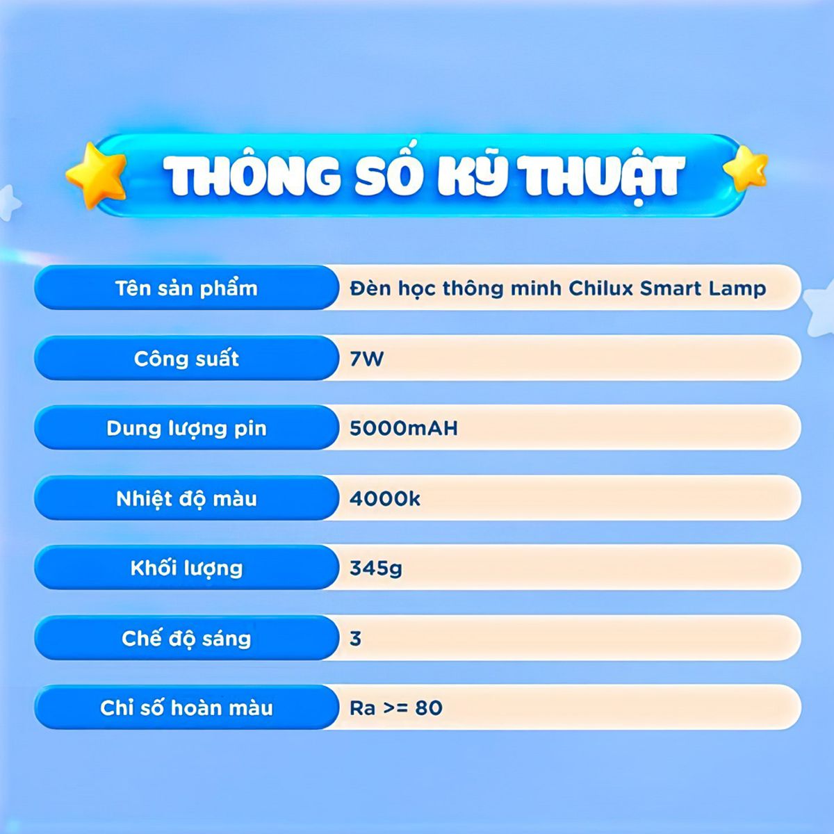  Đèn Học Thông Minh Cho Trẻ Chilux Smart Lamp 