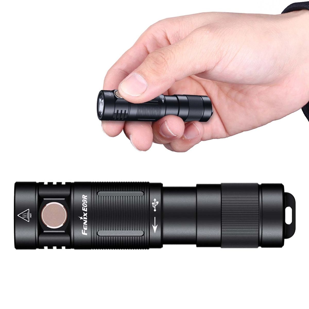 Đèn Pin Móc Khóa FENIX E09R Độ Sáng 600lm 