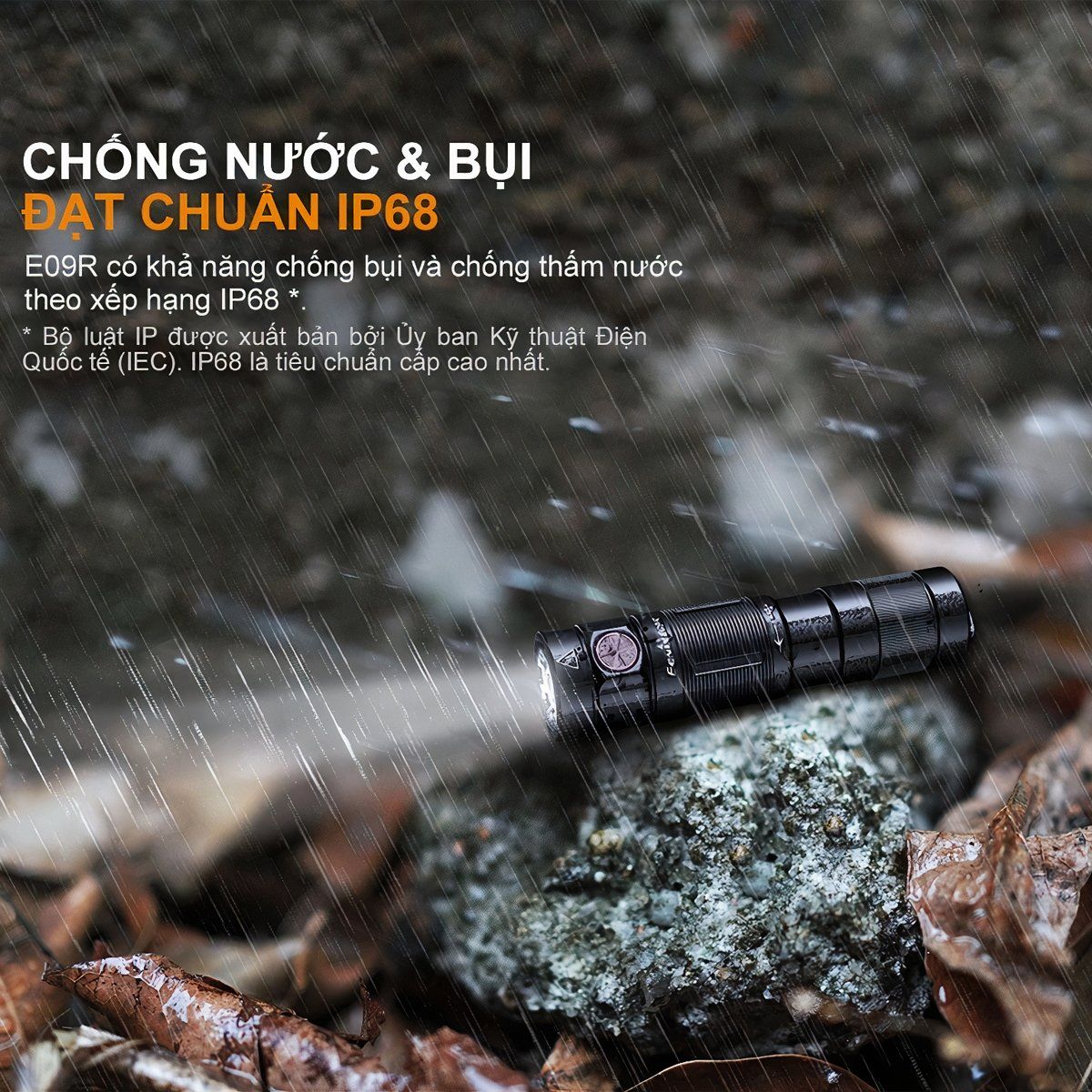  Đèn Pin Móc Khóa FENIX E09R Độ Sáng 600lm 