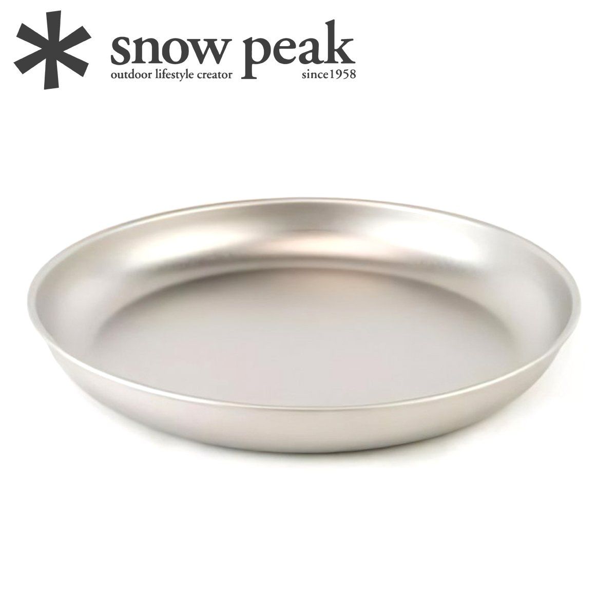  Đĩa Cắm Trại Du Lịch Snowpeak Titanium Trek Plate 18 Cm 