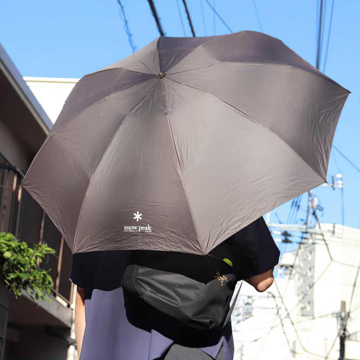  Dù Che Mưa Cắm Trại Du Lịch Snowpeak Umbrella Ul Gray 