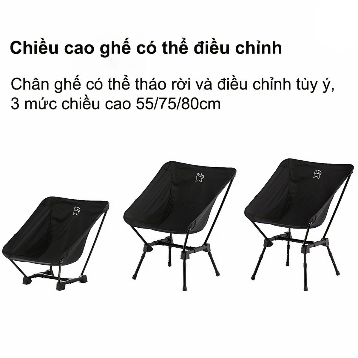  ghế cắm trại siêu cấp đa năng Blackdog 