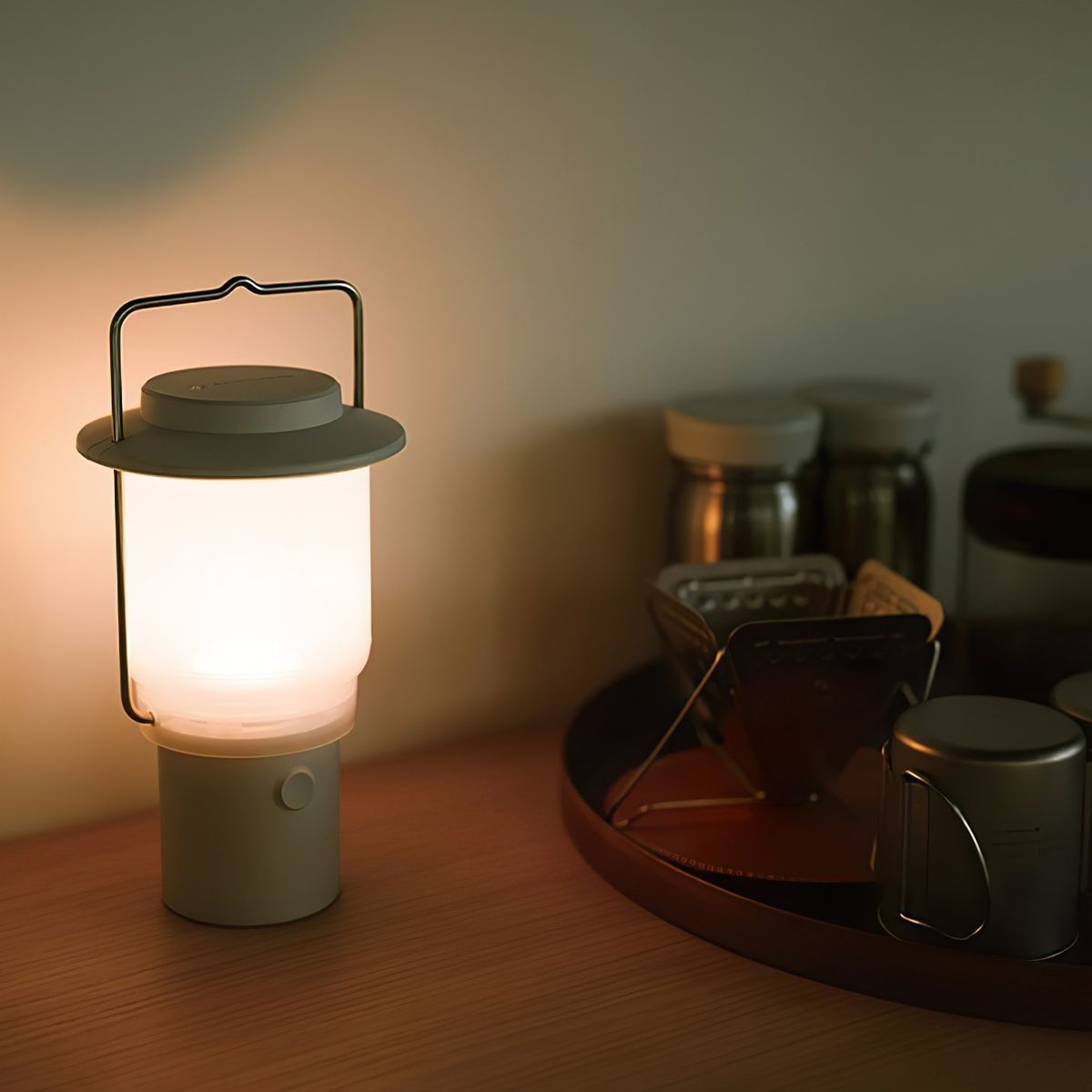  Đèn Cắm Trại Du Lịch Snowpeak Home&Camp Lantern Ivory 