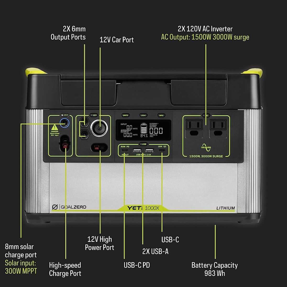  Bộ Lưu Điện Cắm Trại Goal Zero Yeti 1000X Portable Power Station 