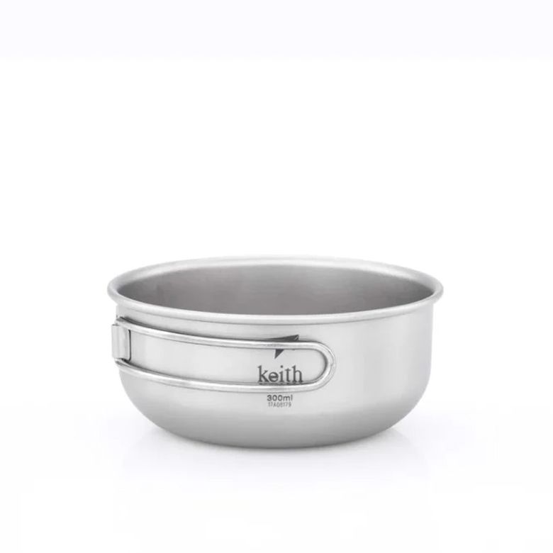  Chén Keith Titanium Single-Wall Bowl with Folding Handle 
