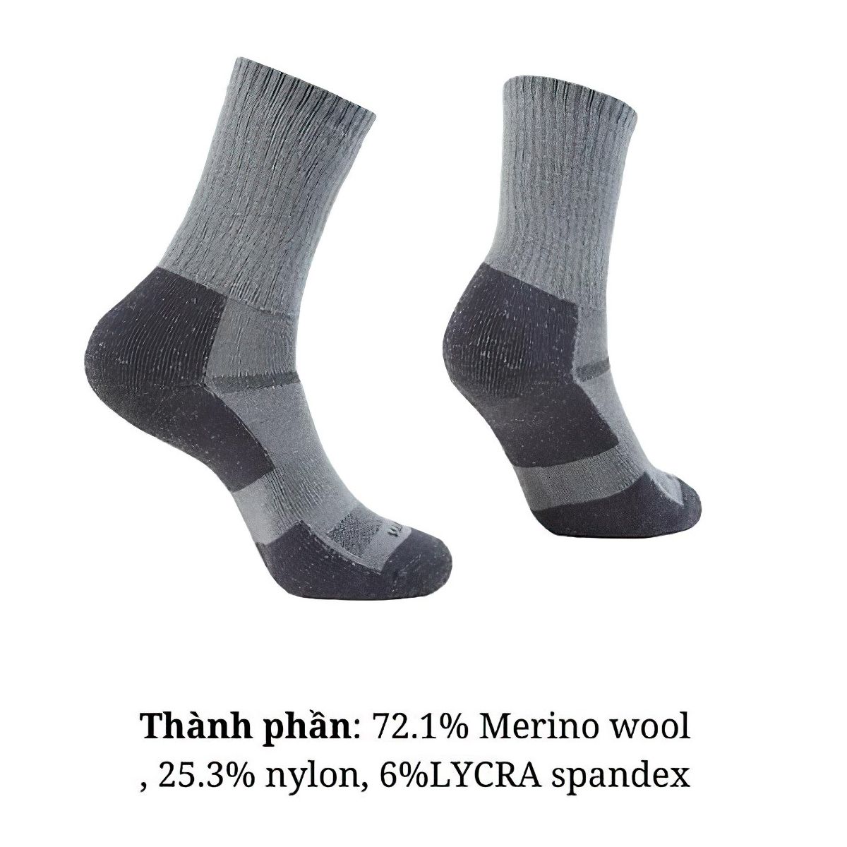  Tất Lông Cừu Merino Cao Cổ Dã Ngoại, Leo Núi,Trekking Na Giean NGCM0003 