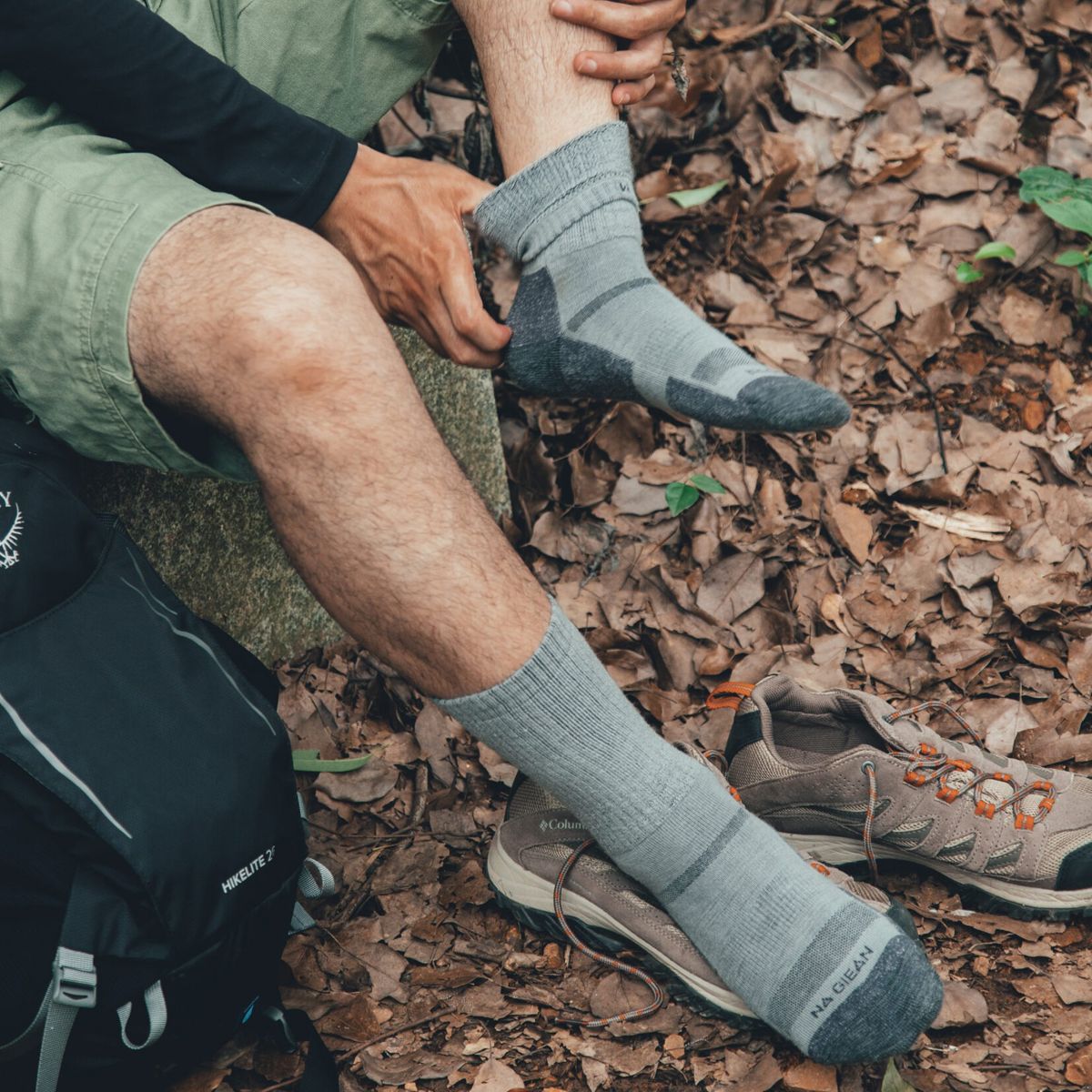  Tất Lông Cừu Merino Cao Cổ Dã Ngoại, Leo Núi,Trekking Na Giean NGCM0003 