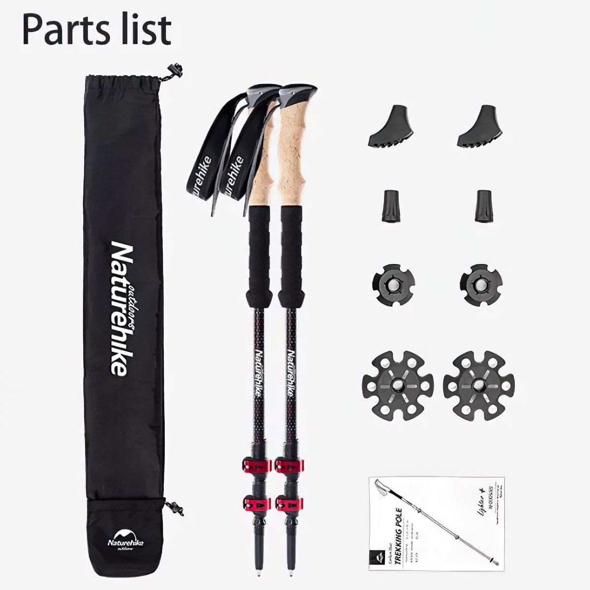  Gậy Leo Núi Bằng Sợi Carbon Naturehike 