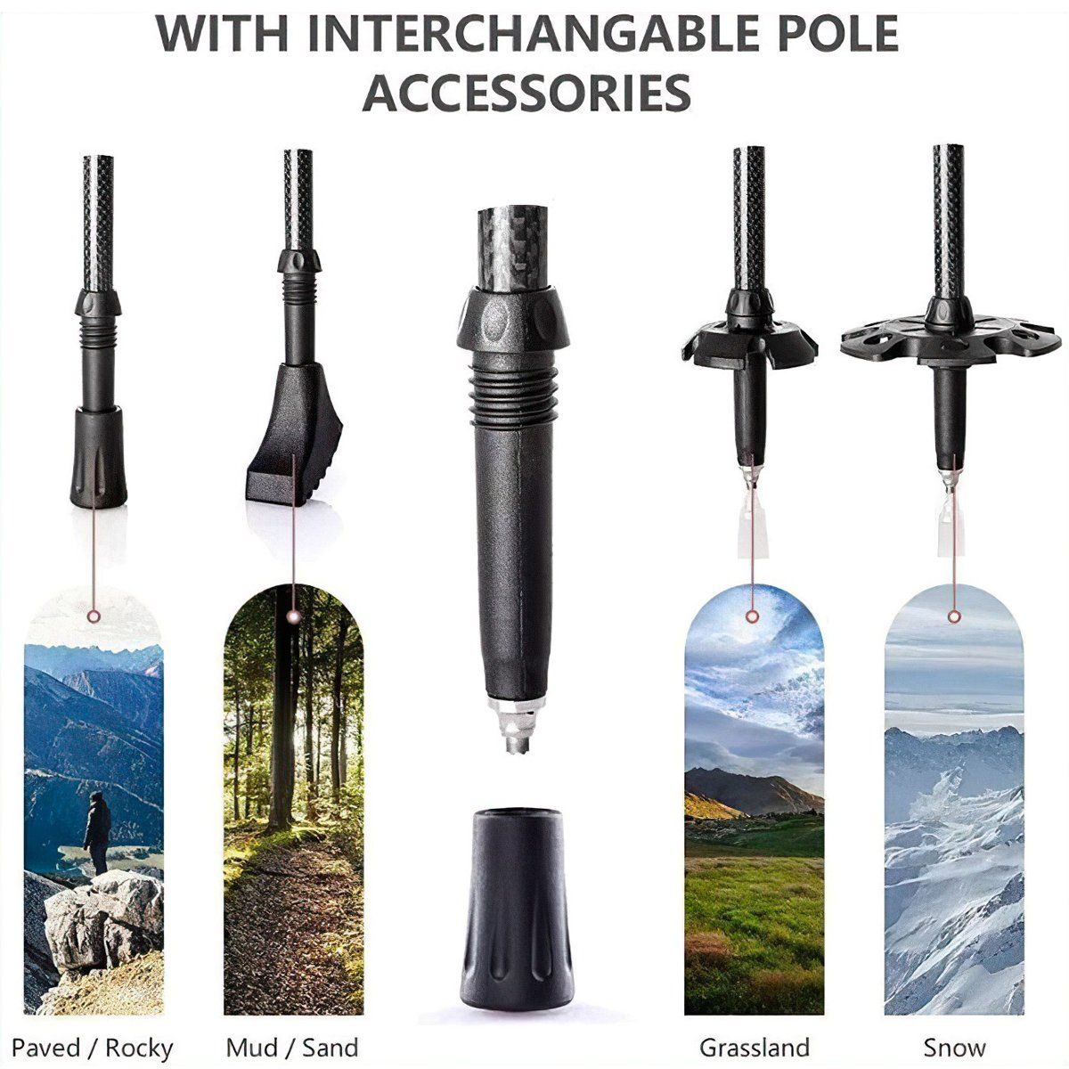  Gậy Leo Núi Bằng Sợi Carbon Naturehike 