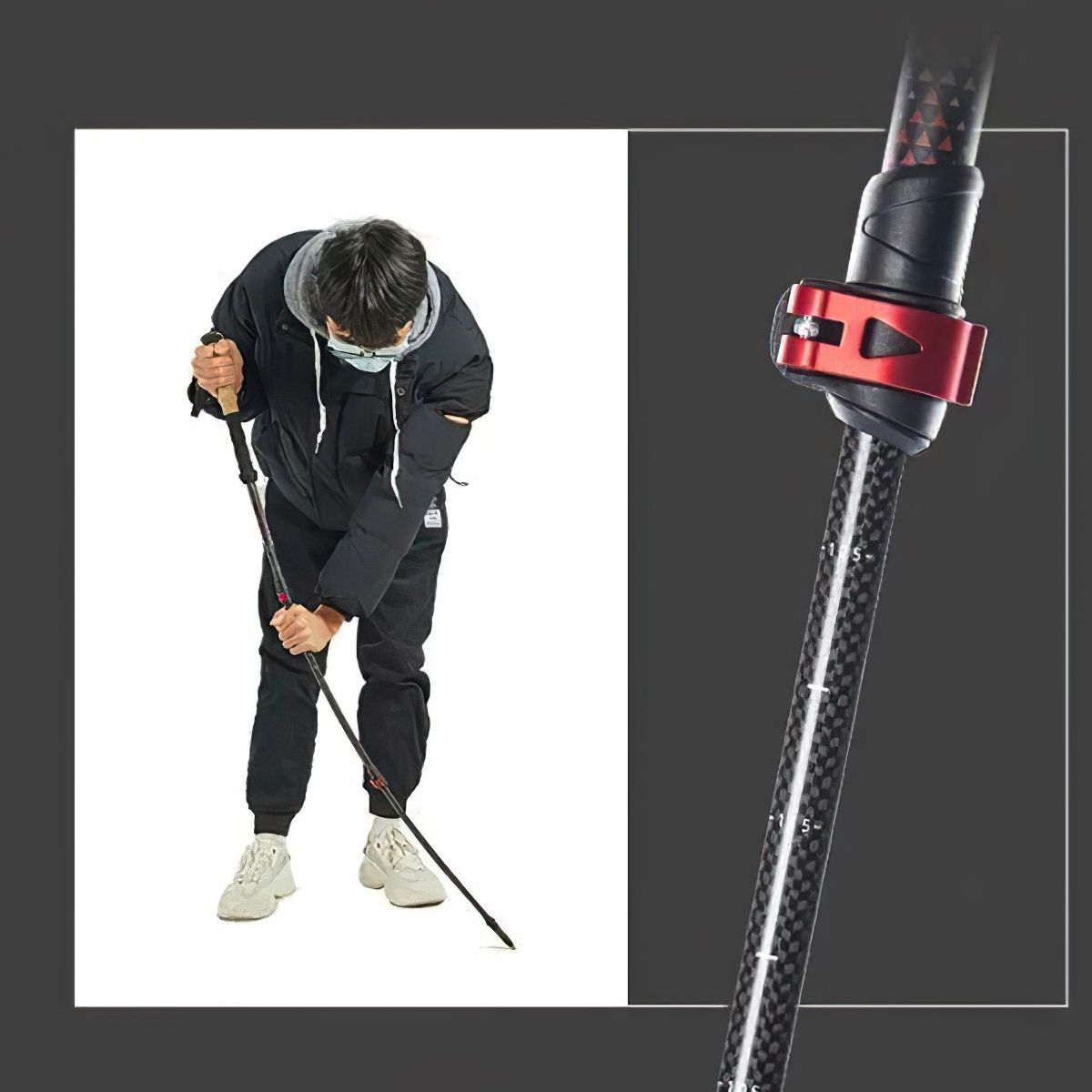 Gậy Leo Núi Bằng Sợi Carbon Naturehike 