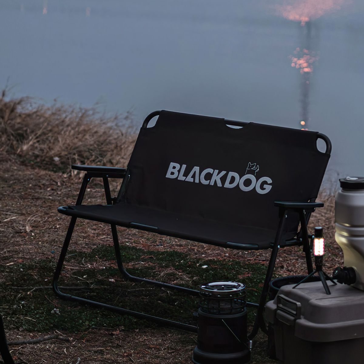  Ghế Đôi Cắm Trại Du Lịch Xếp Gọn Blackdog Double Folding Chair 