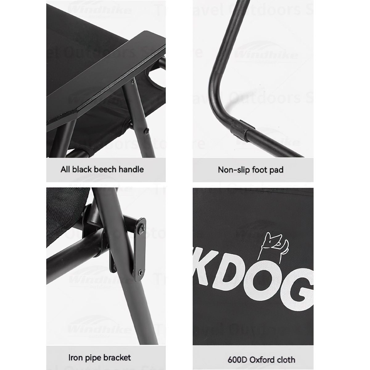  Ghế Đôi Cắm Trại Du Lịch Xếp Gọn Blackdog Double Folding Chair 