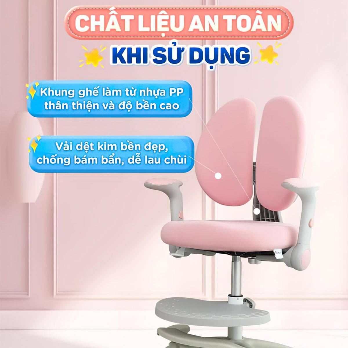  Ghế Ngồi Học Cho Bé Đúng Tư Thế Công Thái Học Chilux G18 