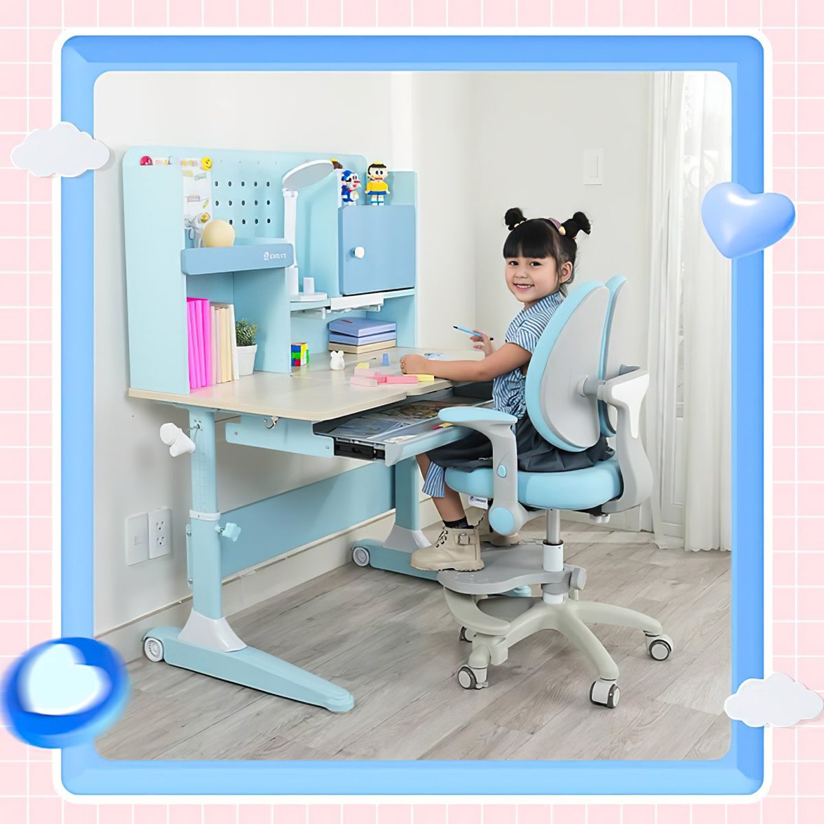  Ghế Ngồi Học Cho Bé Đúng Tư Thế Công Thái Học Chilux G18 
