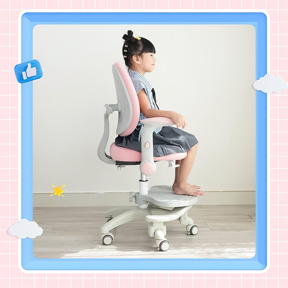  Ghế Ngồi Học Cho Bé Đúng Tư Thế Công Thái Học Chilux G18 