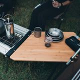 Mặt Bàn Lắp Ghép Cắm Trại Snowpeak Multi-Function Table Open L Bamboo 