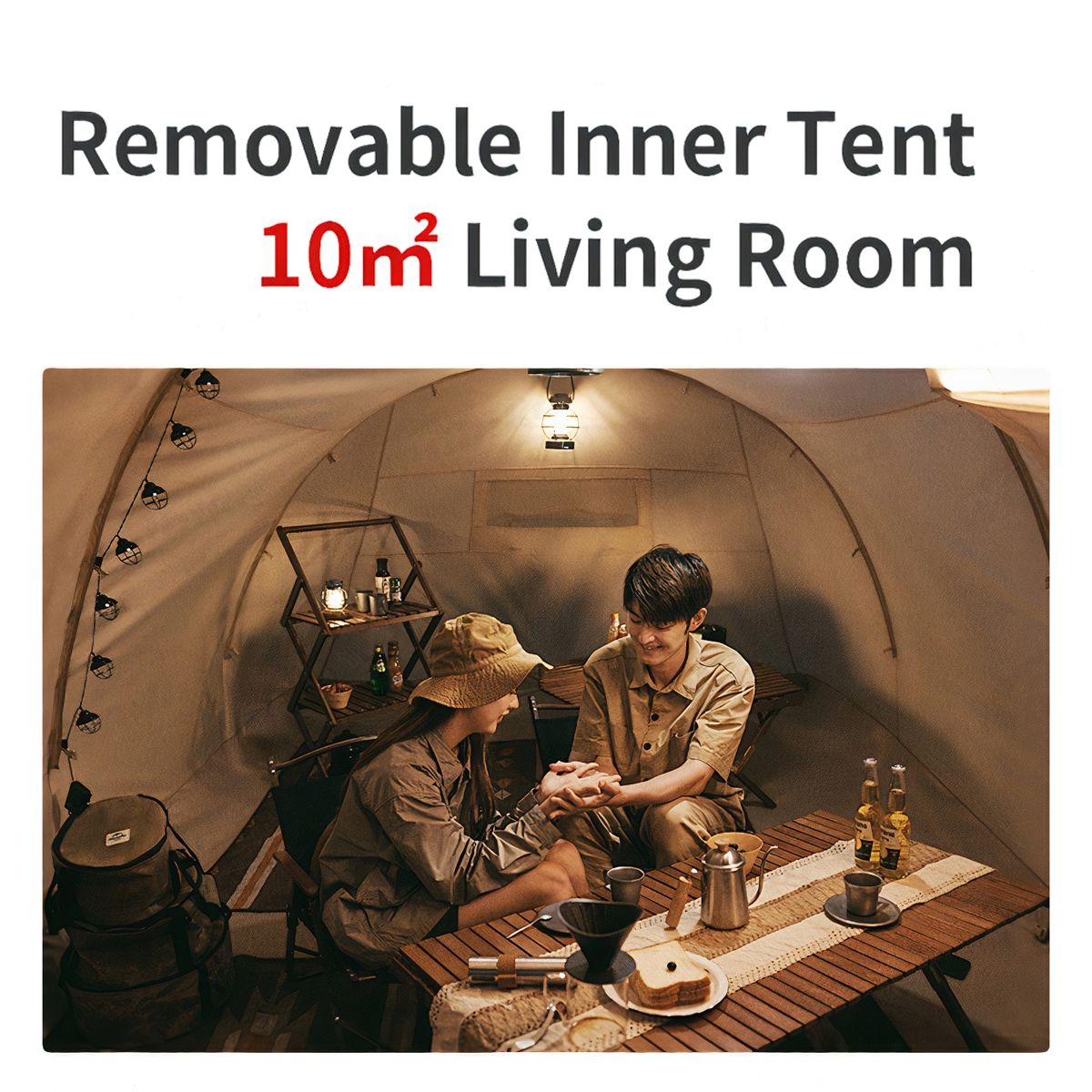 Lều Cắm Trại Thiết Kế Dạng Hầm Lều Glamping Naturehike 