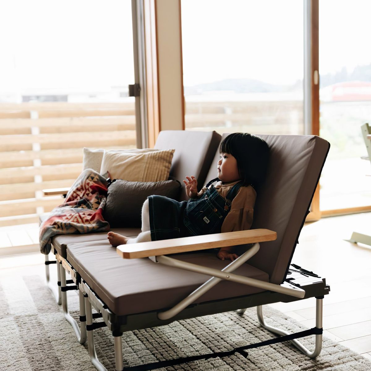  Ghế Cắm Trại Du Lịch Snowpeak Campfield Futon Starter Set 