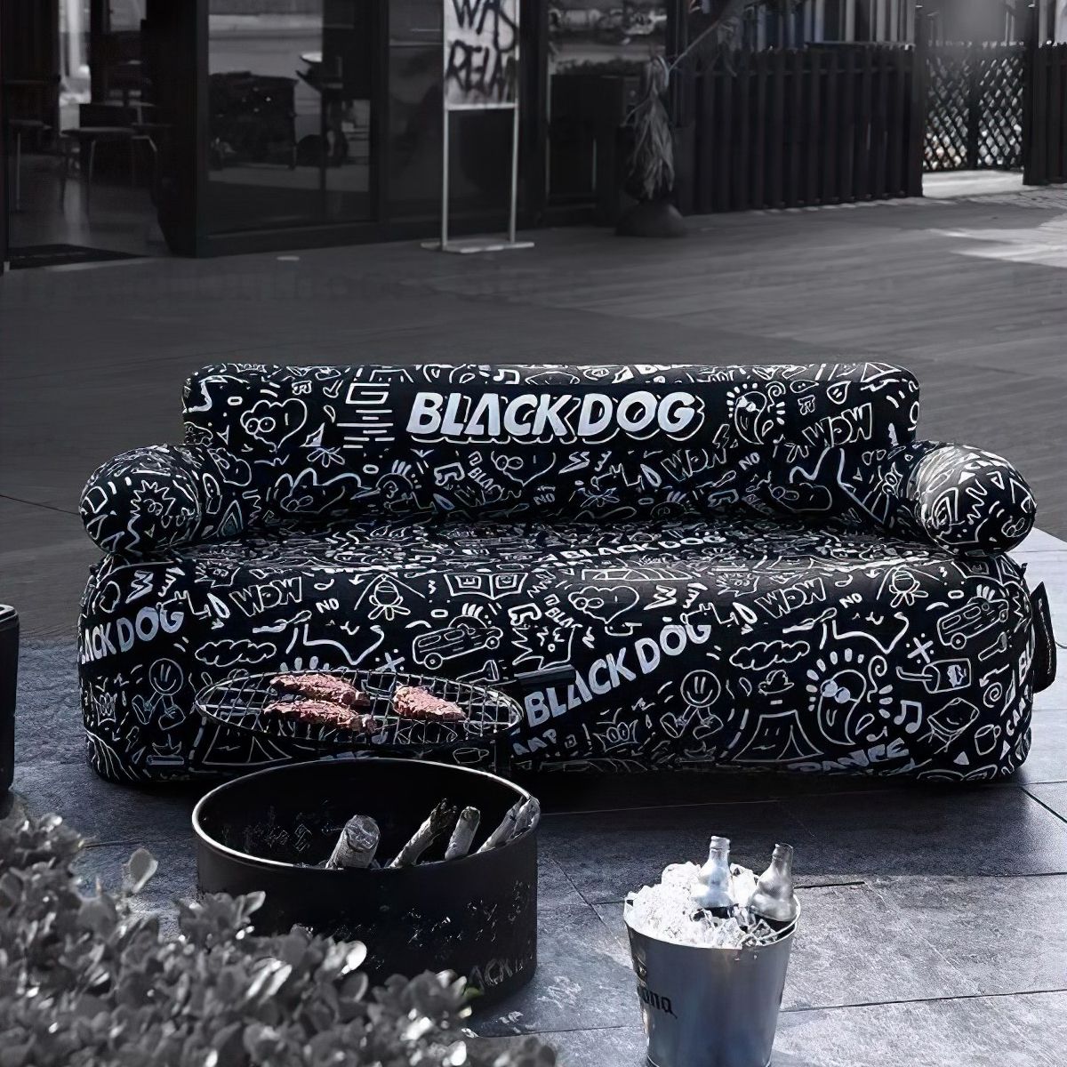  Ghế Sofa Cắm Trại Di Động Có Kèm Bơm BlackDog 