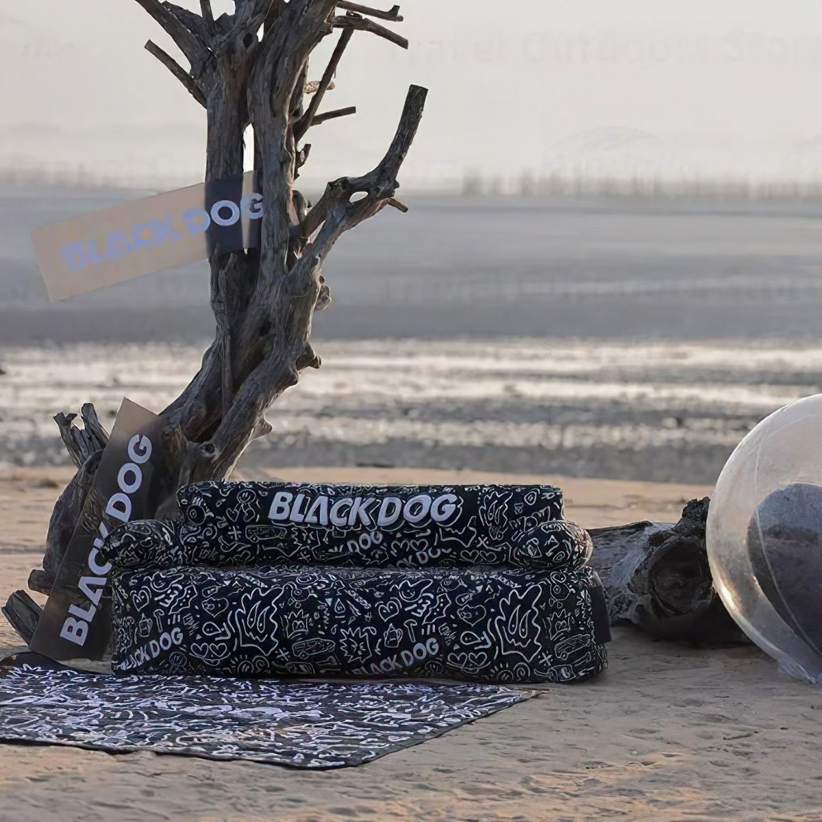  Ghế Sofa Cắm Trại Di Động Có Kèm Bơm BlackDog 