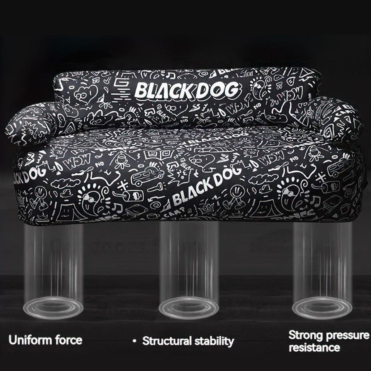  Ghế Sofa Cắm Trại Di Động Có Kèm Bơm BlackDog 