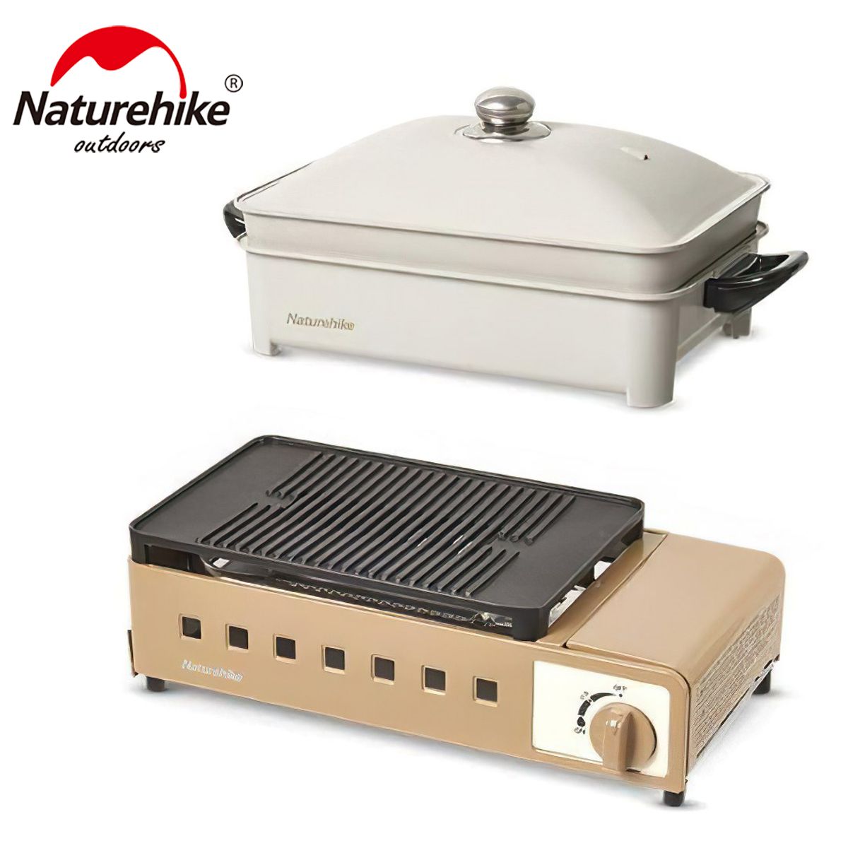 Bếp Gas Và Bộ Nồi Lẩu Nướng Mang Đi Cắm Trại dã ngoại Naturehike 