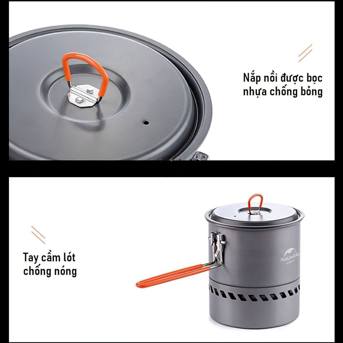  Nồi Nấu Cắm Trại Tiết Kiệm Nhiên Liệu Naturehike Camping Energy Saving Pot 