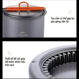  Nồi Nấu Cắm Trại Tiết Kiệm Nhiên Liệu Naturehike Camping Energy Saving Pot 