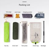  Lều Cắm Trại 2 Người Cao Cấp Naturehike Mogar Chống Nước Chống Tia UV Chống Gió 