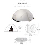 Lều Cắm Trại 2 Người Cao Cấp Naturehike Mogar Chống Nước Chống Tia UV Chống Gió 