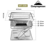  Bếp Nướng Cắm Trại Gấp Gọn Campingmoon Folding Burning Fire MT-045 