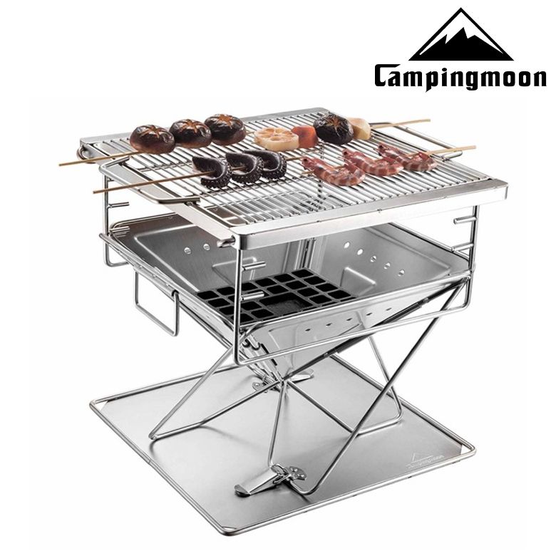  Bếp Nướng Cắm Trại Gấp Gọn Campingmoon Folding Burning Fire MT-045 