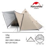  Lều Cắm Trại 3-4 Người Naturehike Pyramid Tent NH20ZP013 