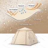  Lều Cắm Trại 3 Người Tự Bung Naturehike UPF 50+ Ango pop up tent for 3 man Automatic 