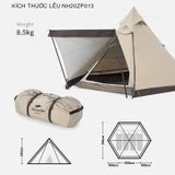  Lều Cắm Trại 3-4 Người Naturehike Pyramid Tent NH20ZP013 