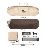  Lều Cắm Trại 3 Người Tự Bung Naturehike UPF 50+ Ango pop up tent for 3 man Automatic 