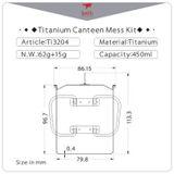  Ca titanium 1 lớp có tay cầm (450ml) 