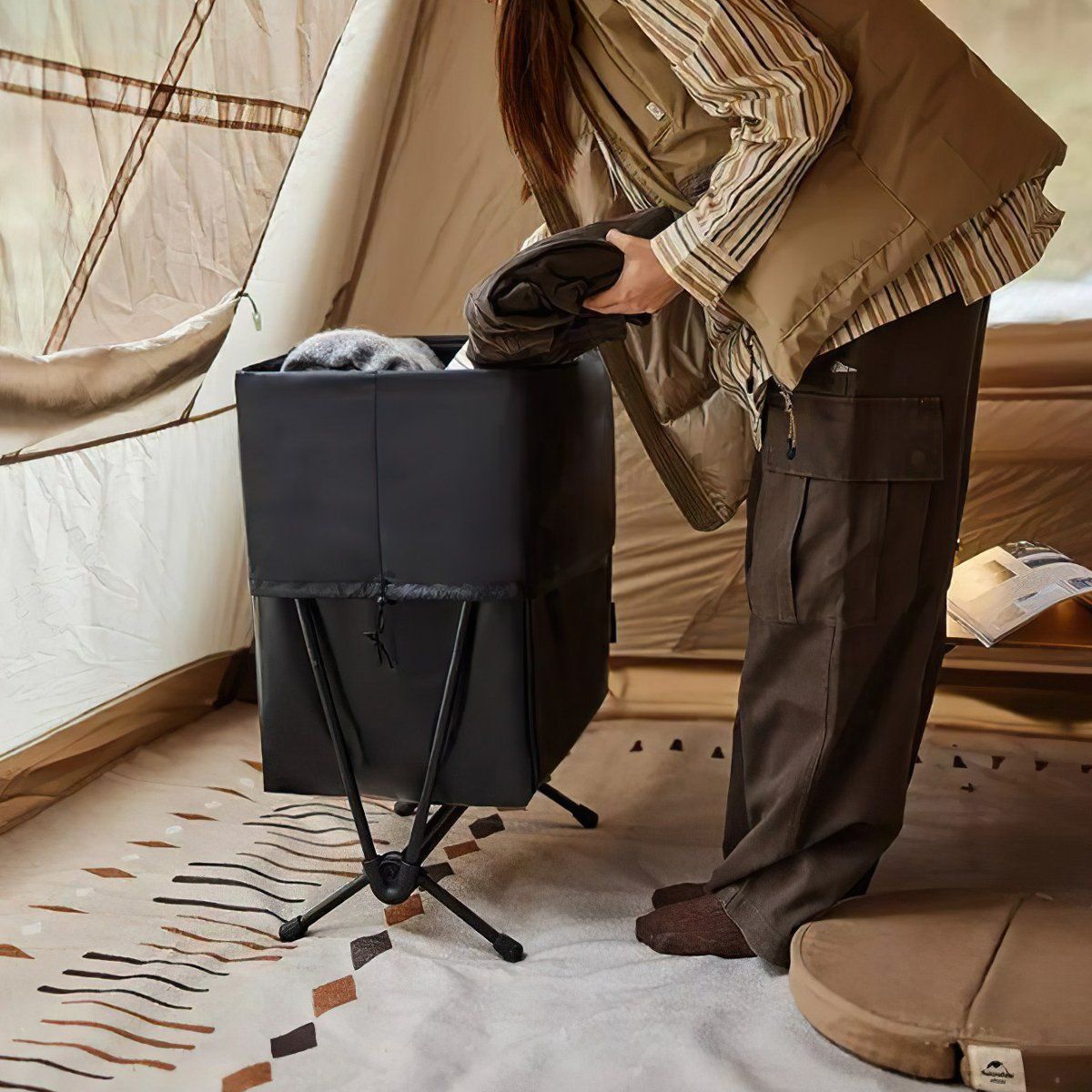  Kệ Mini Vải Lưới Gấp Gọn Cắm Trại Naturehike NH22JU025 