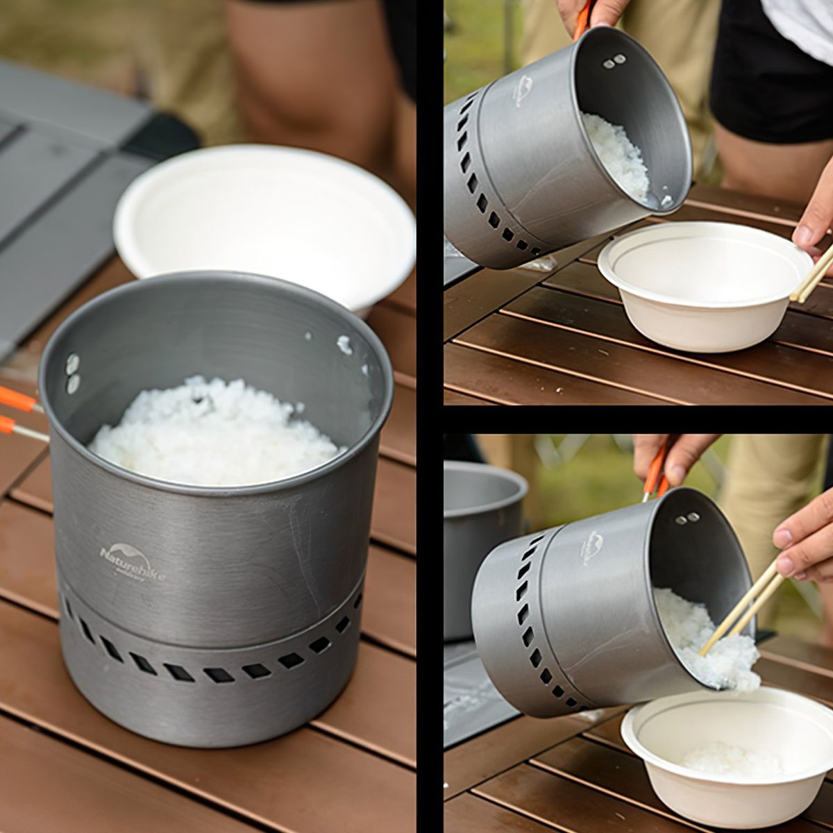  Nồi Nấu Cắm Trại Tiết Kiệm Nhiên Liệu Naturehike Camping Energy Saving Pot 