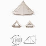  Lều Cắm Trại 8 người Glamping Naturehike Brighten 