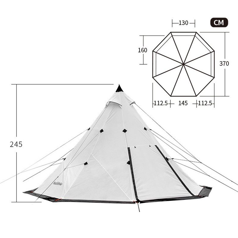  Lều Cắm Trại 8 Người Naturehike Pyramid Tent 