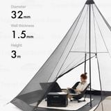  Lều Cắm Trại Du Lịch Blackdog Large Pyramid Tent 