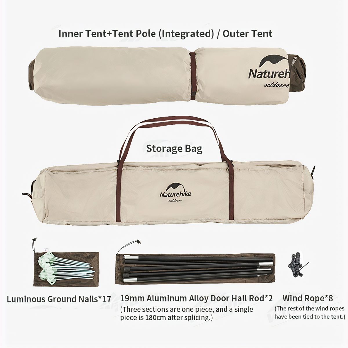  Lều Cắm Trại Kim Tự Tháp cho 04 người Naturehike 