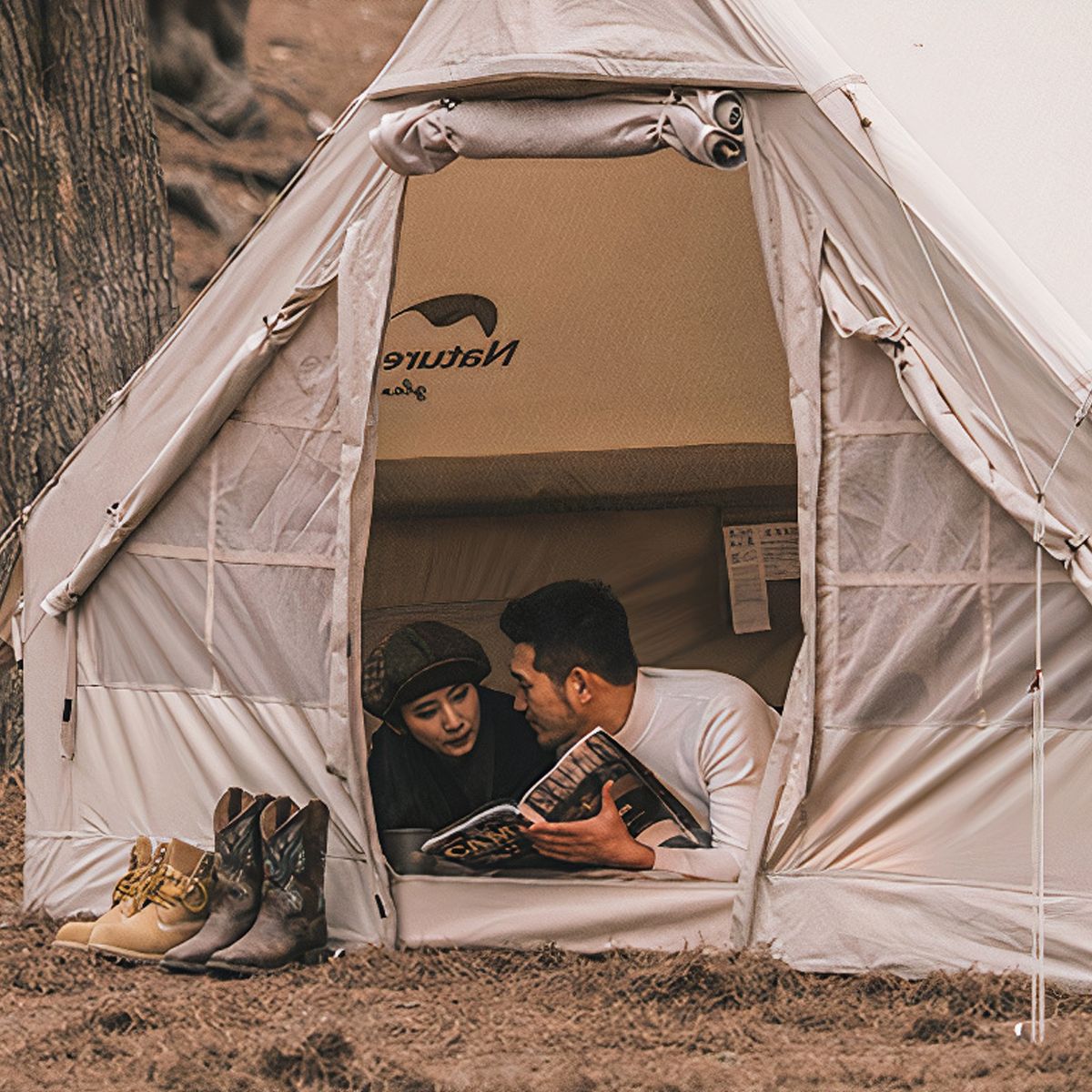  Lều Cắm Trại Mông Cổ Dành Cho 2 – 4 Người Glamping Naturehike 
