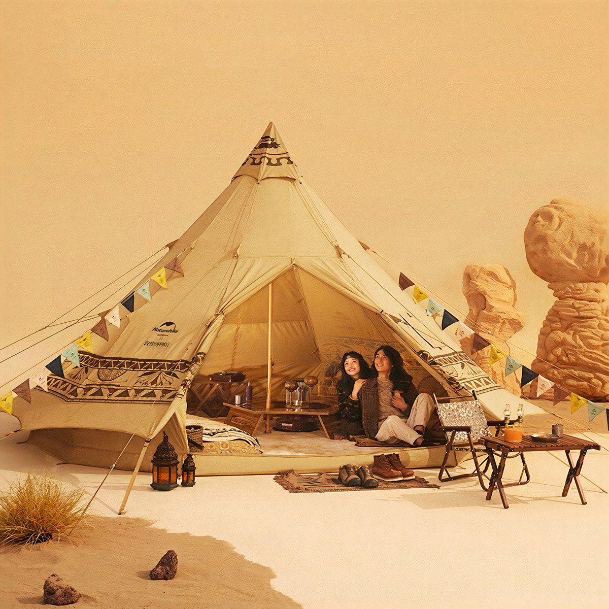  Lều Cắm Trại Mông Cổ Glamping – Bộ Sưu Tập Con Đường Tơ Lụa Naturehike 
