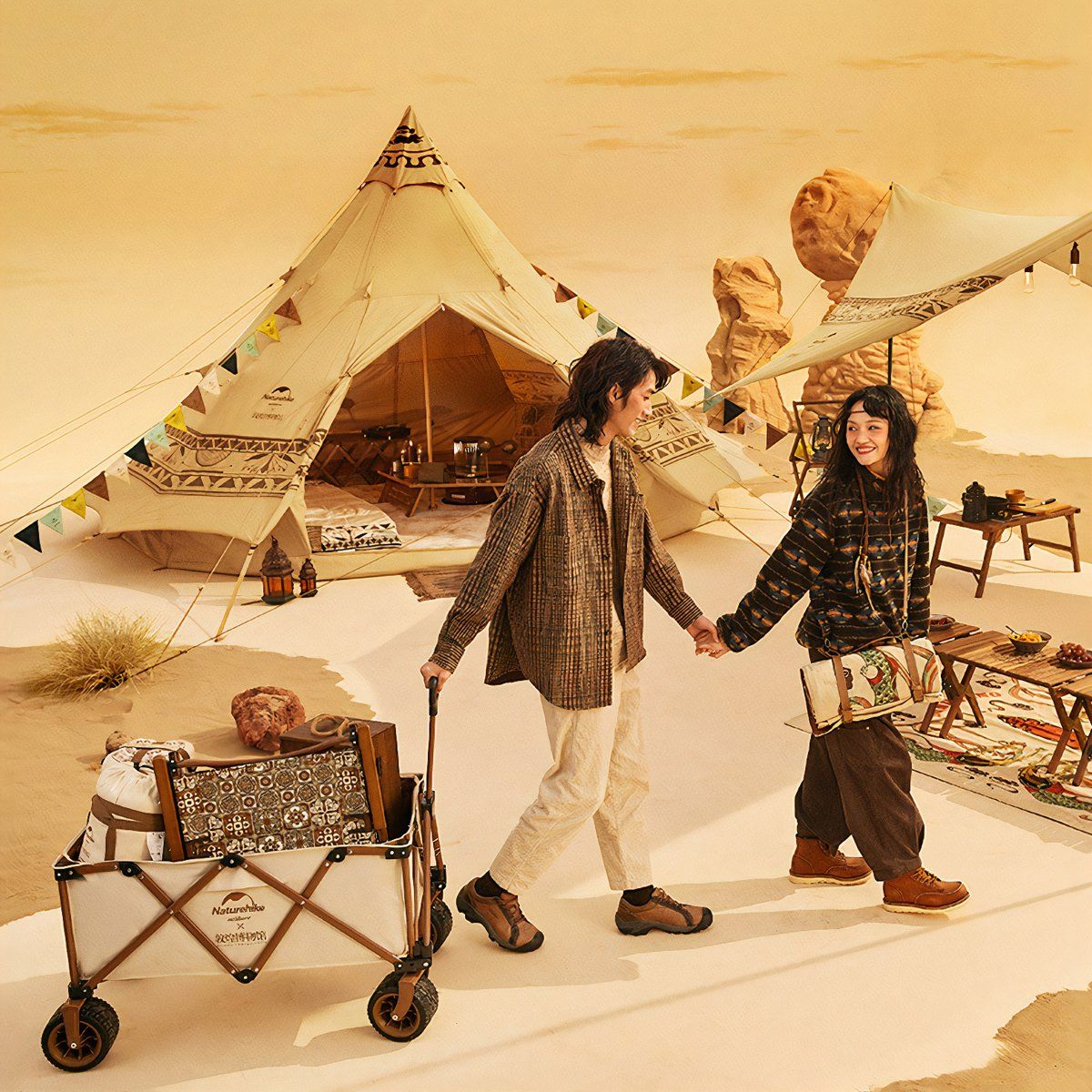  Lều Cắm Trại Mông Cổ Glamping – Bộ Sưu Tập Con Đường Tơ Lụa Naturehike 