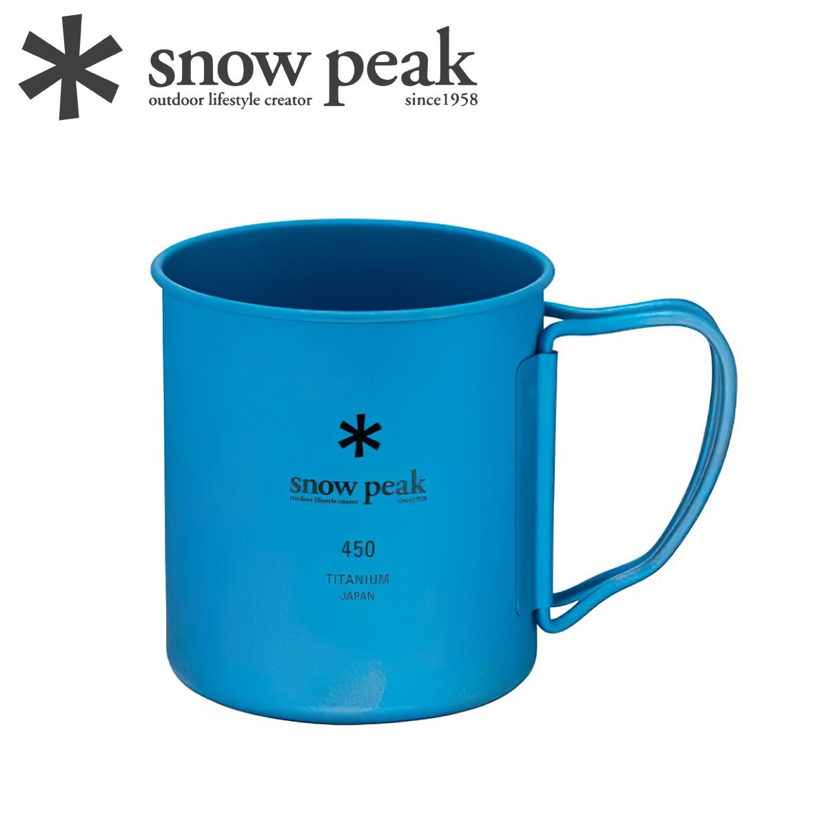  Ly Titan Siêu Bền Và Siêu Nhẹ Cắm Trại Du Lịch Snowpeak Ti-Single 450Ml Anodized Cup 