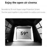  Lều Cắm Trại Du Lịch Blackdog One Bedrooms & One Living Room Automatic Roof Tent 